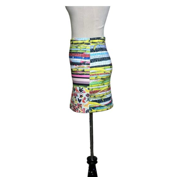 CLOVER CANYON Surf Shack neoprene mini pencil skirt size XS - Picture 10 of 15